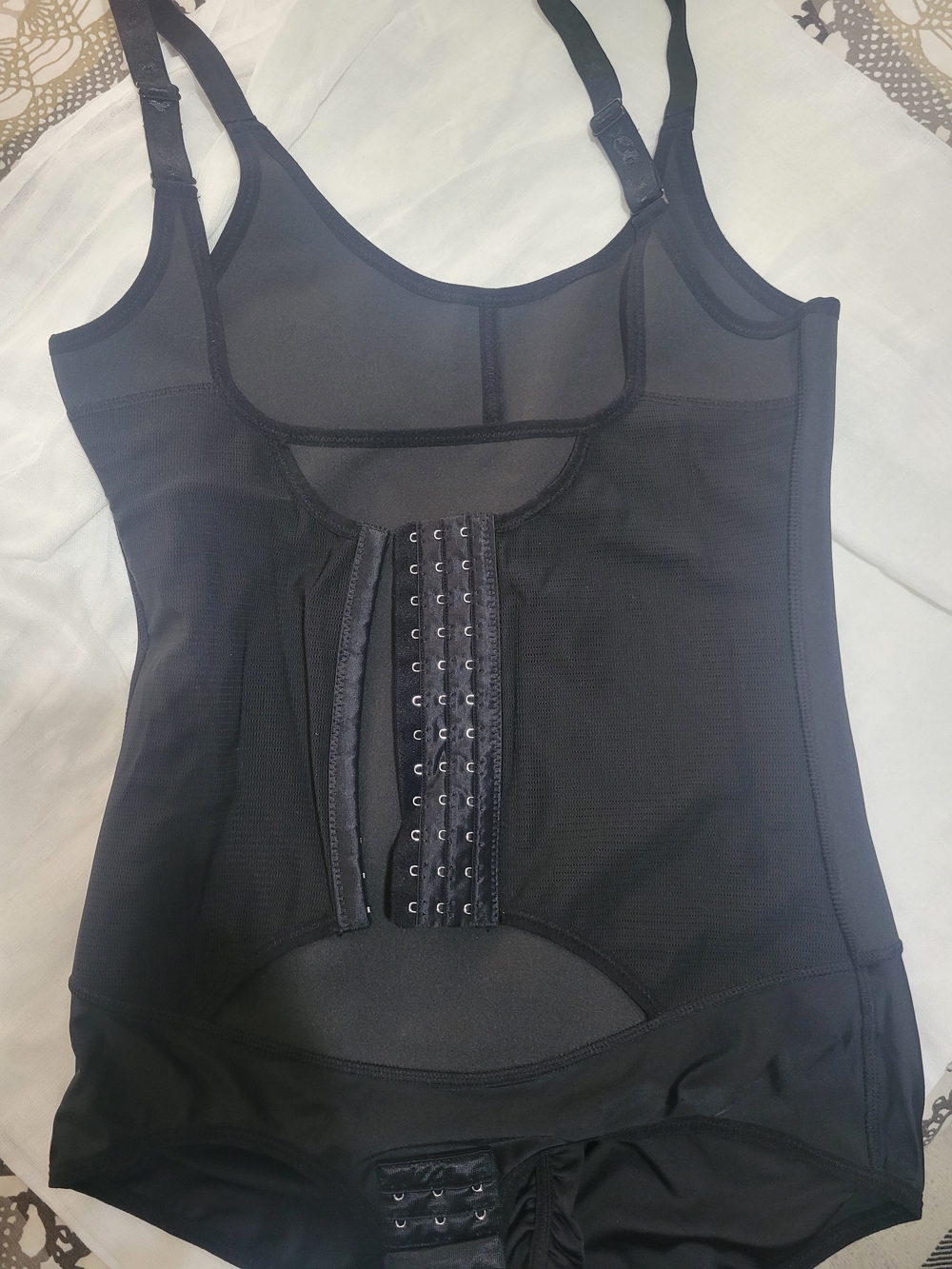 Ladies Black One-Piece Shapewear Bodysuit